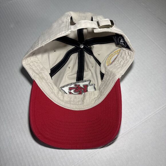 Kansas City Chiefs Cream/Red Hat, Button Close - Picture 5 of 7